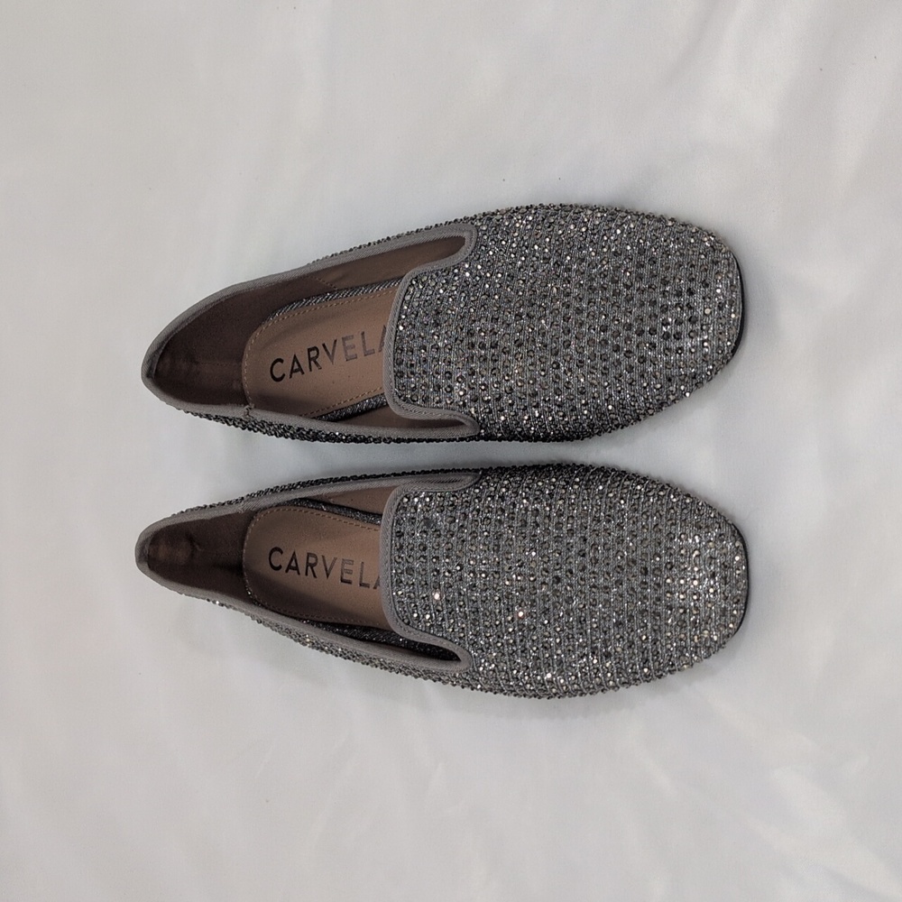 Carvela Women's Sparkling Silver Loafers